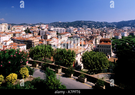 Frankreich, Alpes Maritimes, Cannes, Ansicht von der Altstadt entfernt Stockfoto