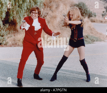 AUSTIN POWERS: THE SPY WHO SHAGGED ME - 1999 NewLine Film mit Mike Myers und Heather Graham Stockfoto