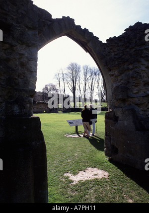 Ruinen von Hailes Abbey in den Cotswolds Stockfoto