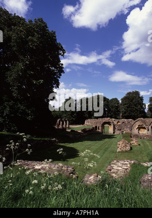 Ruinen von Hailes Abbey in den Cotswolds Stockfoto