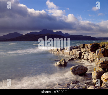 Blick auf Ben treuen über Kyle Zunge, Sutherland, Highland, Schottland, UK Stockfoto