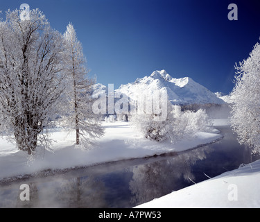 CH - OBERENGADIN: River Inn in Sils Stockfoto