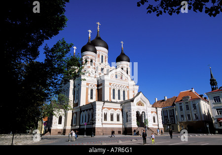Estland (Baltikum), Tallinn City, Alexander Nevsky Russisch-orthodoxe Kathedrale in Domberg (Oberstadt) Stockfoto