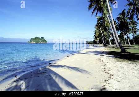 Philippinen (Filipino), Mindanao Insel, Davao Golf, Strand und kleinen Privatinsel Stockfoto