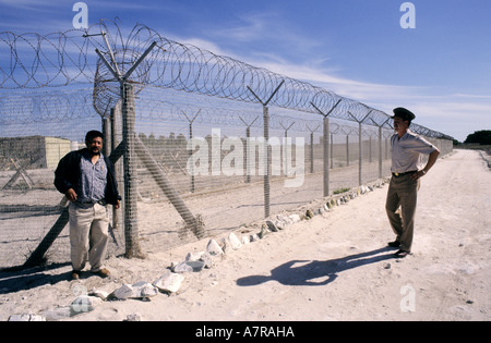 Südafrika, wurde Robben Island Gefängnis in der Nähe von Kapstadt, Dr. James Marsh im Gefängnis mit Nelson Mandela (1964-1969) Stockfoto