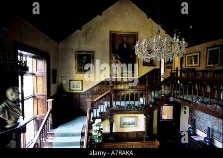 Vereinigtes Königreich, Channel Islands, Guernsey Insel, Sausmarez Manor Haupthalle Stockfoto