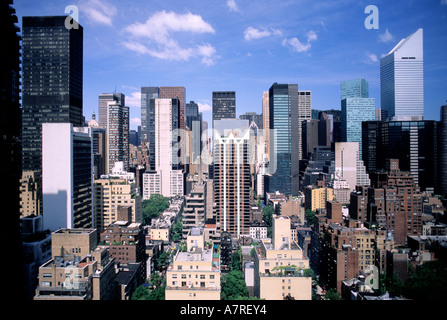 Vereinigte Staaten, New York, Manhattan, die Wolkenkratzer der Innenstadt Stockfoto