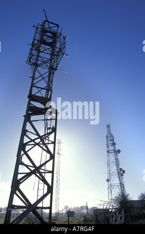 Handy-Mast in den Cotswolds Gloucestershire-England Stockfoto