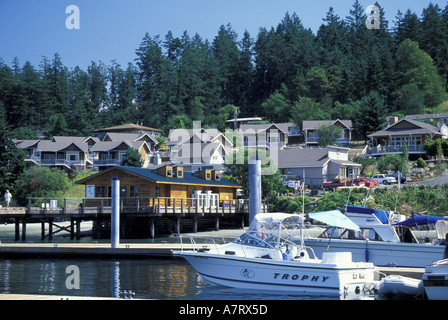 N.a., USA, Washington, San Juan Islands, Orcas Island, Deer Harbor marina Stockfoto