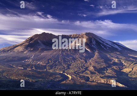 N.a., USA, Washington, Mt. St. Helens, Blick vom Johnston Ridge, Winter Stockfoto