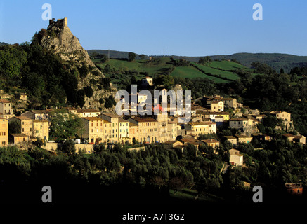 Italien, Toskana, das Dorf Roccalbegna in der Nähe von Monte Amiata Stockfoto