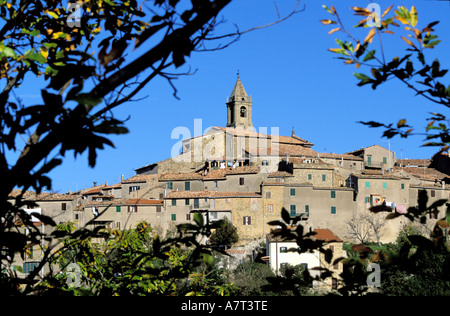 Italien, Toskana, das Dorf Monticello Amiata in der Nähe von Monte Amiata Stockfoto