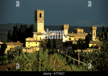 Italien, Toskana, Chianti-Gebiet, die Abtei Badia eine Passignano Stockfoto