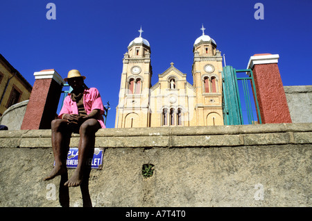 Madagaskar, zentralen Hochland, Fianarantsoa, Ambozontany Kathedrale in der Oberstadt Stockfoto