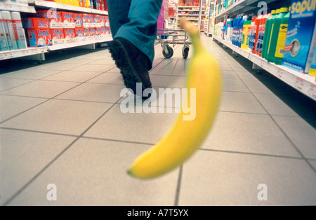 Nahaufnahme der Banane Stockfoto