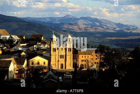 Madagaskar, zentralen Hochland, Fianarantsoa, Ambozontany Kathedrale in der Oberstadt Stockfoto