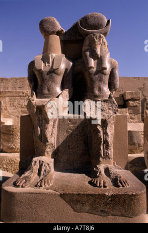 Ägypten, Nil Senke, Luxor Region, Medinet Habu Tempel Stockfoto