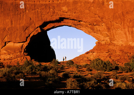 USA, Utah, Arches-Nationalpark, Wilson Arch Stockfoto