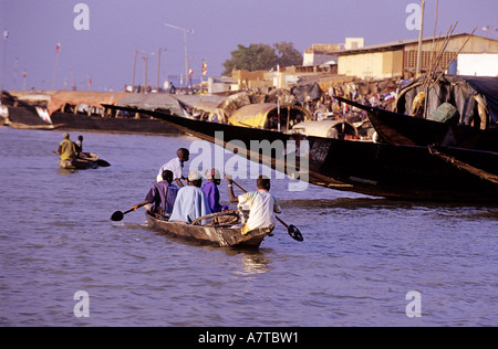 Die malischen Venedig am Zusammenfluss von Bani und Niger, Mali, Mopti Flüsse Stockfoto