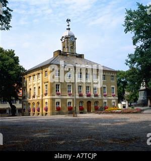 Uhrturm am Rathaus, Rathaus, Brandenburg, Deutschland Stockfoto