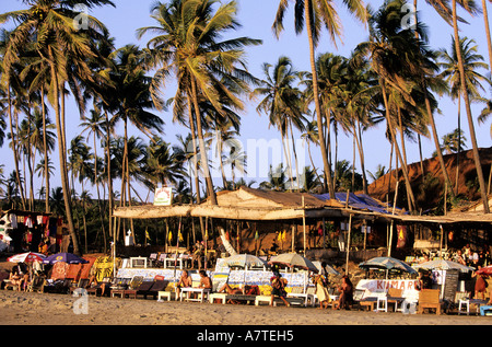 Indien, Goa Zustand, wenig Vagator beach Stockfoto