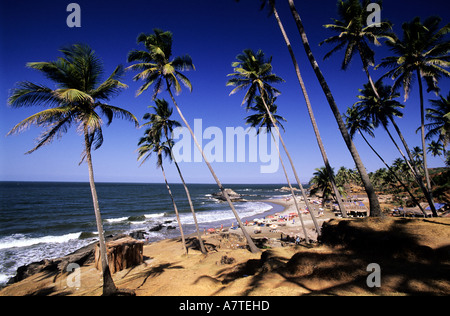 Indien, Goa Zustand, wenig Vagator beach Stockfoto