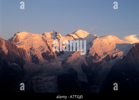 Frankreich, Haute Savoie Mont Blanc-Massivs, Panorama von der Brevent Stockfoto