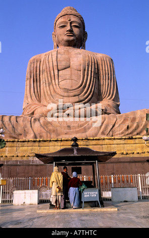 Indien, Bihar Zustand, Bodhgaya (wo Buddha erlangte Erleuchtung), Big Buddha (82,02 ft hoch) Stockfoto