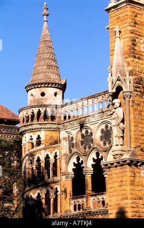 Indien, Bundesstaat Maharashtra, Bombay (Mumbai), Kastellareal, gotischen Stil Universität Stockfoto