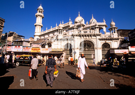 Indien, Bundesstaat Maharashtra, Bombay (Mumbai), Jama Masjid Moschee im Stadtteil Mangaldas Markt Stockfoto