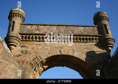 Detail des Aufbaus bei Culzean Castle Estate South Ayrshire, Schottland, Februar 2007 Stockfoto