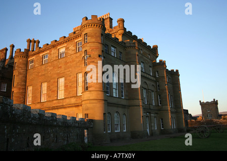 Culzean Castle South Ayrshire Schottland in der Abenddämmerung Februar 2007 Stockfoto