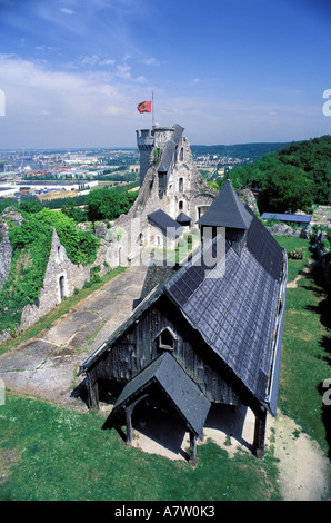 Frankreich, Seine Maritime Moulineaux Stadt, Robert le Diable Burg befindet sich in der Nähe von La Bouille Stadt Stockfoto