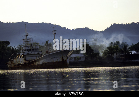 Bandanaira Banda Inseln Molukken-Inseln-Indonesien Stockfoto