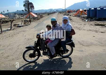 Indonesien Sumatra Banda Aceh Post Tsunami verwüstete Lhoknga Küste Stockfoto