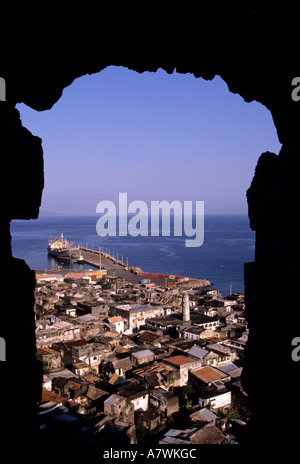 Republik Komoren, Anjouan Insel, Stadt Mutsamudu (Blick auf die Zitadelle) Stockfoto