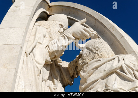 Denkmal auf dem Dome von Esztergom, Ungarn Stockfoto