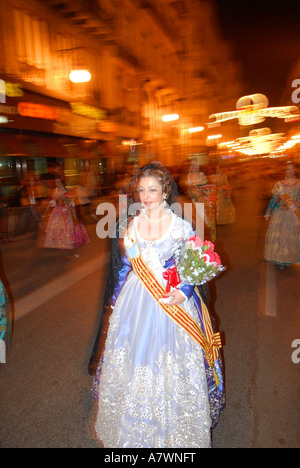 Las Fallas 17.März Valencia Las Fallas Urlaub und feiern Gewinner FallaÂ des 1. Preises Spezialteil Stockfoto