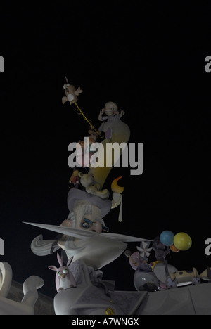 Las Fallas 17.März Valencia Las Fallas Urlaub und feiern Gewinner FallaÂ des 1. Preises Spezialteil Stockfoto