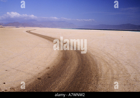 Republik Dschibuti, Assal See, Salz Stockfoto