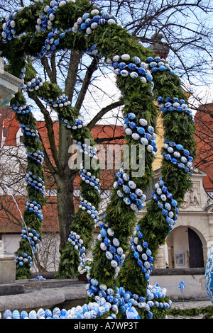Ostern-Brunnen, Ingolstadt, Bayern, Deutschland Stockfoto