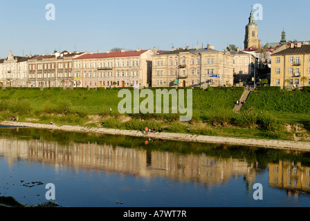 San River, historische Altstadt von Przemysl, Polen Stockfoto