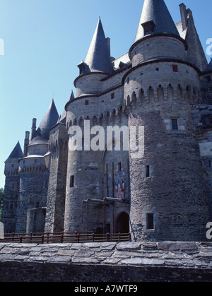 Schloss Fougères, Fougères, Bretagne, Frankreich Stockfoto