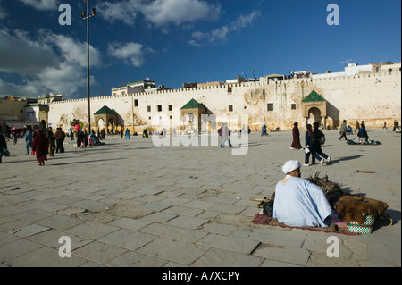 Marokko, Meknes: Place el Hedim / Main Town Square Stockfoto
