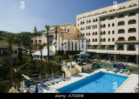 Marokko, Fes: Fes El Bali (alte Fes), Blick auf das Hotel Sofitel Palais Jamai Stockfoto