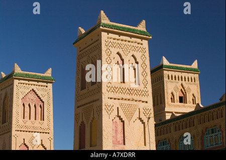 Marokko, mittleren Atlas, MIDELT: Kasbah Stil, Hotel Kasbah Asmaa außen Stockfoto