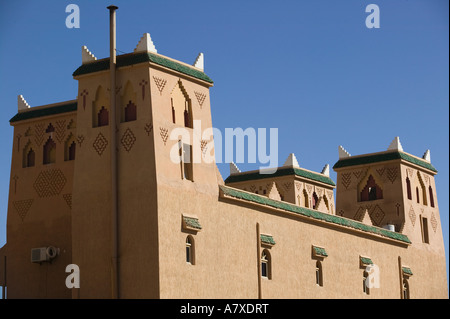 Marokko, mittleren Atlas, MIDELT: Kasbah Stil, Hotel Kasbah Asmaa außen Stockfoto