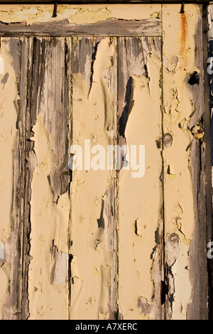 Garagentore benötigen einen neuen Anstrich Stockfoto