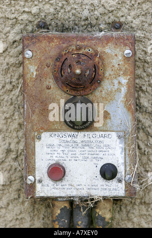 Rostige elektrischer Schalter Stockfoto