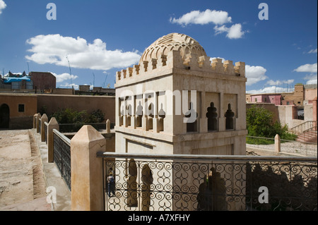 Marokko, Marrakesch: Koubba Ba'adiyn des 12. Jahrhunderts Waschungen für Moschee & Madersa blockieren Stockfoto